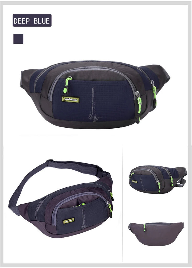 Waterproof Waist Bag Female Unisex Fanny Pack Outdoor Running Sports Bag