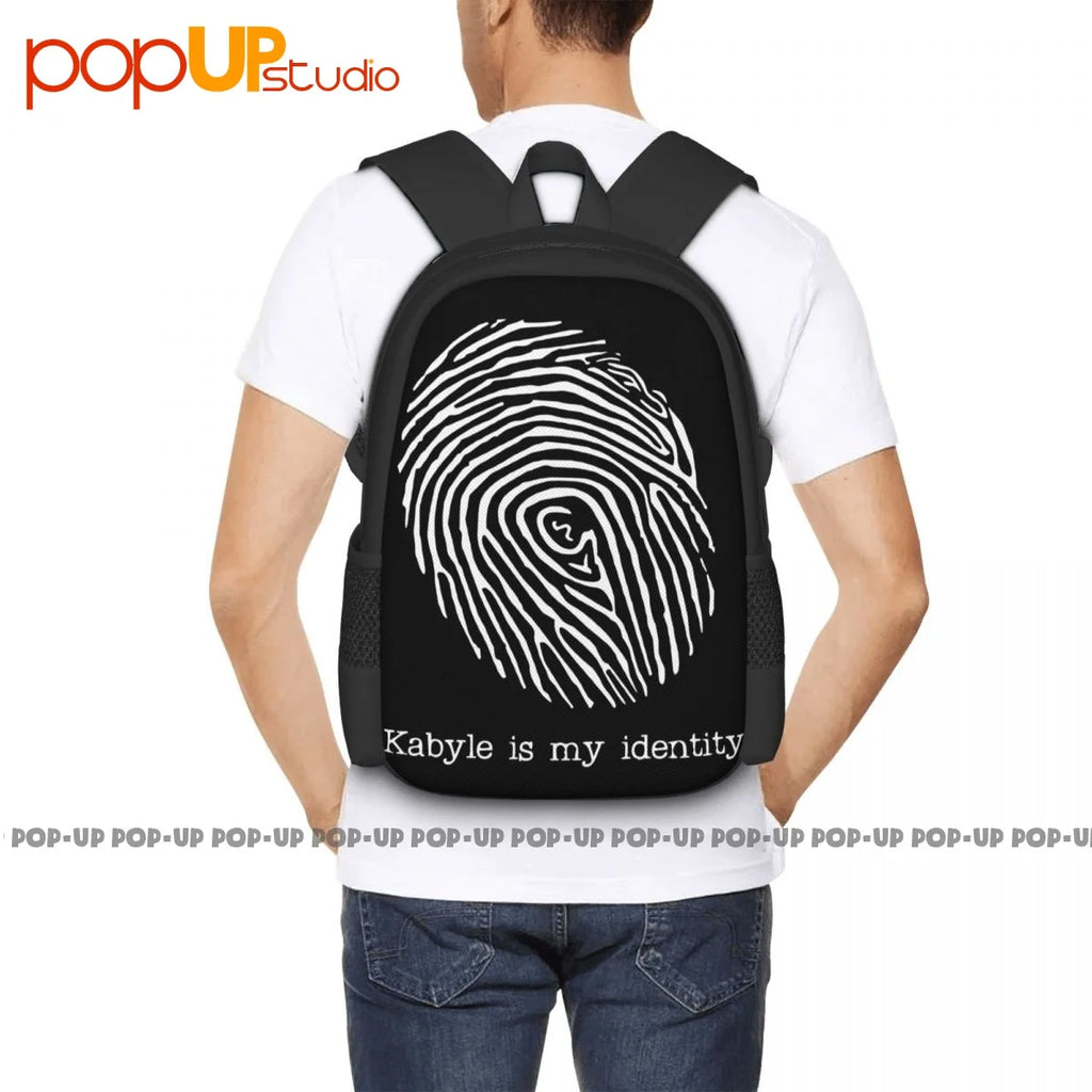 Kabyle Identity Fingerprint Backpack Large Capacity Foldable School Bag