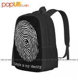 Kabyle Identity Fingerprint Backpack Large Capacity Foldable School Bag