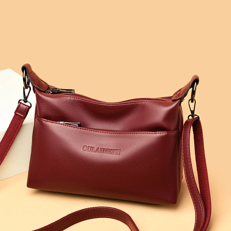 Women Leather Shoulder Bags Crossbody Handbags Purse Messenger Bag