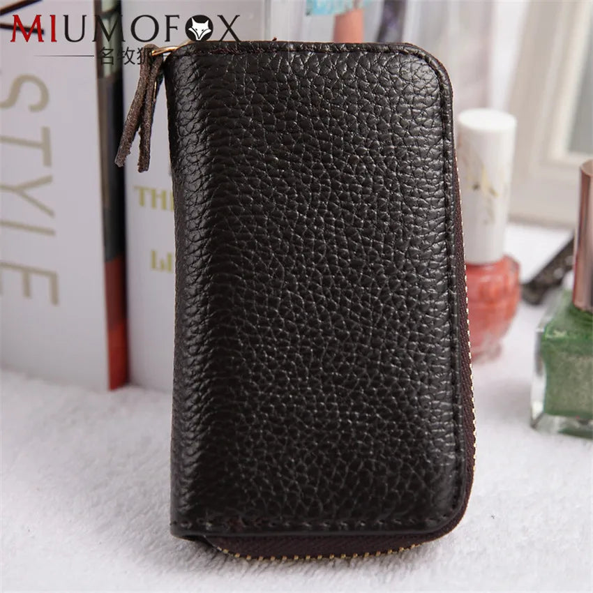 Leather Key Holder Keychain Case Wallet Unisex Key Organizer