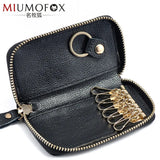 Leather Key Holder Keychain Case Wallet Unisex Key Organizer