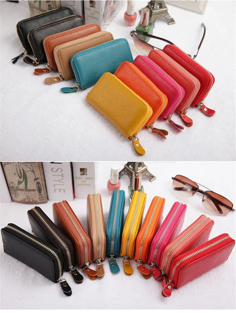 Leather Key Holder Keychain Case Wallet Unisex Key Organizer