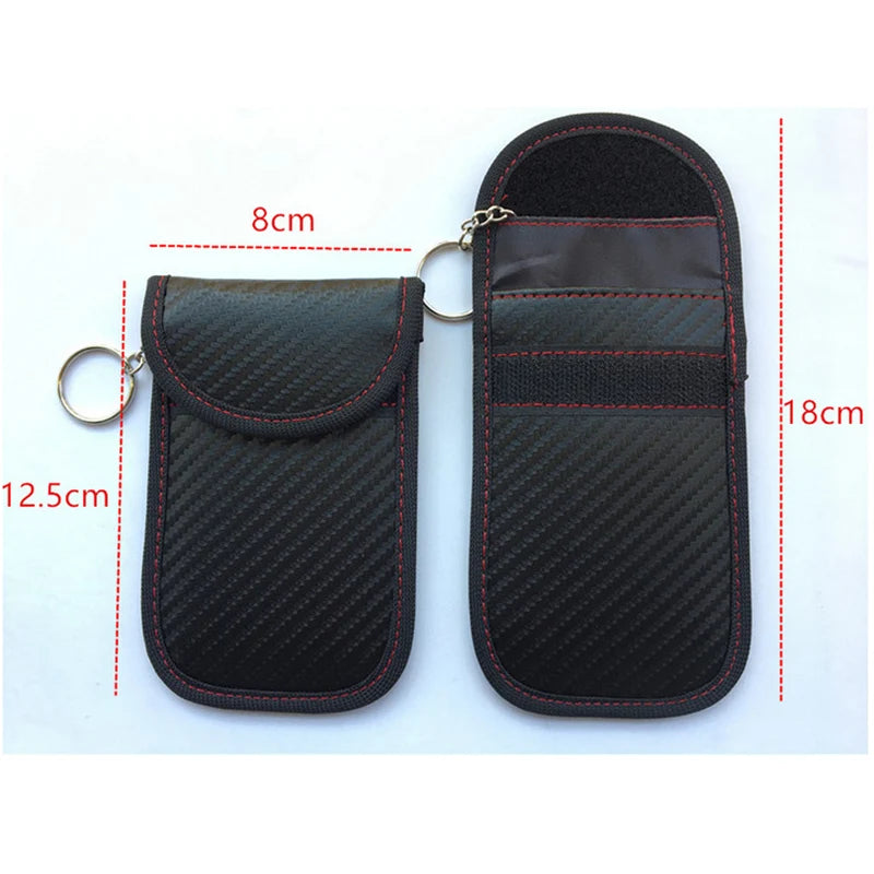 Luxury Key Wallet Anti-Theft Key Cover RFID Signal Blocking Farady Bag