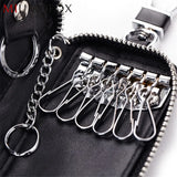 Leather Key Wallet 7 Colors Key Organizer Key Bag Holder Car Housekeeper Wallet