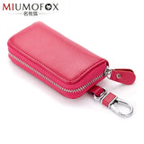 Leather Key Wallet 7 Colors Key Organizer Key Bag Holder Car Housekeeper Wallet