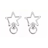 Keychain Key Clasp Lobster Claw Clip Swivel Rings Spring Star Metal Buckle