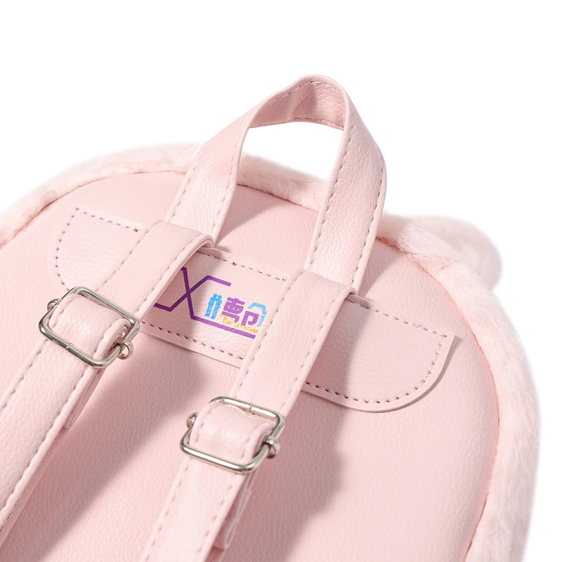 Kid Backpack, Rabbit Shape Stress Relief Push Bubble Zipper Children School Bag