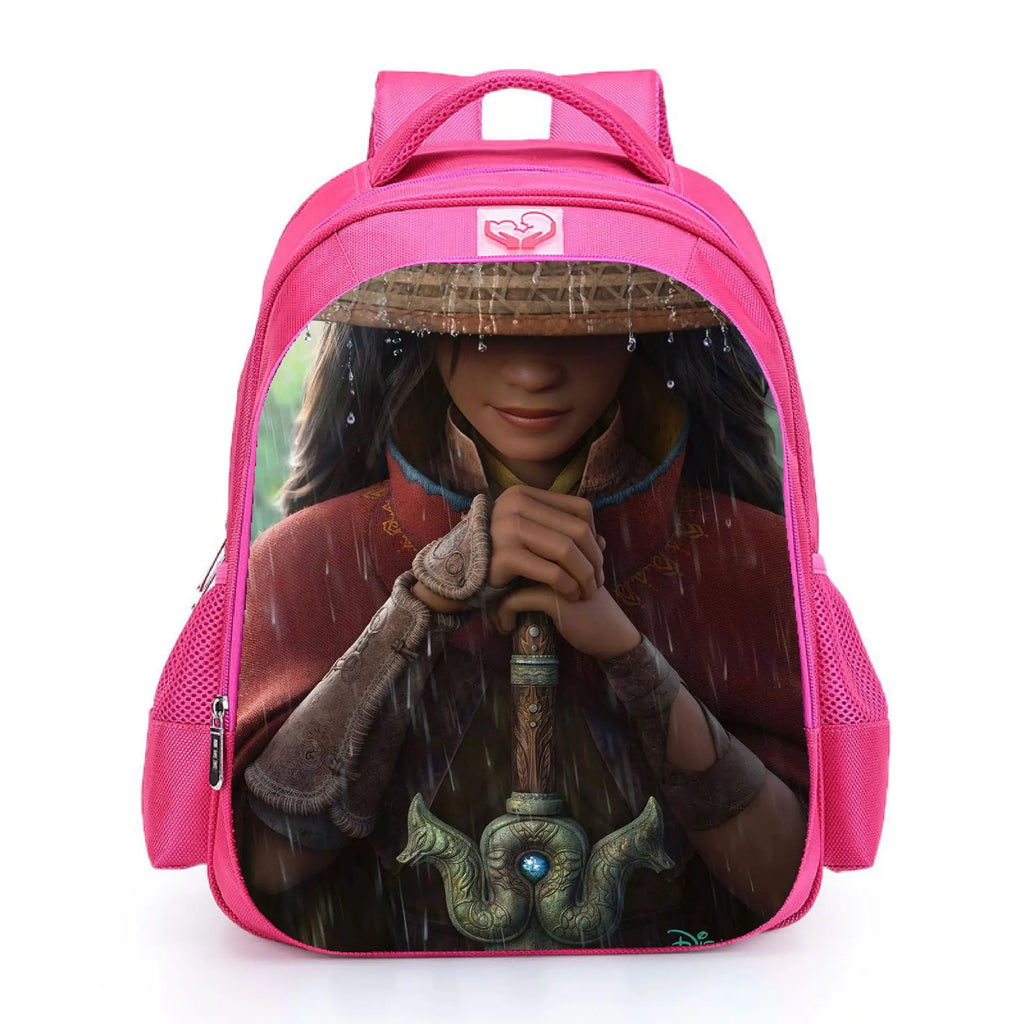 Kid Raya The Last Dragon Backpack School Bag Anime Primary Daily