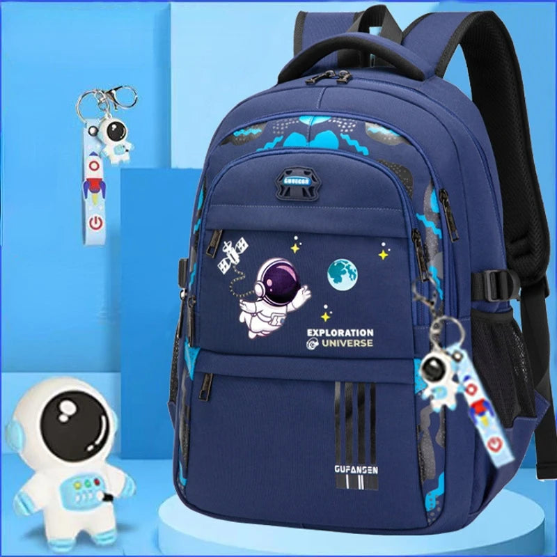 Kids Backpack School Bags Boys Orthopedic Waterproof Primary Schoolbag Book Bag