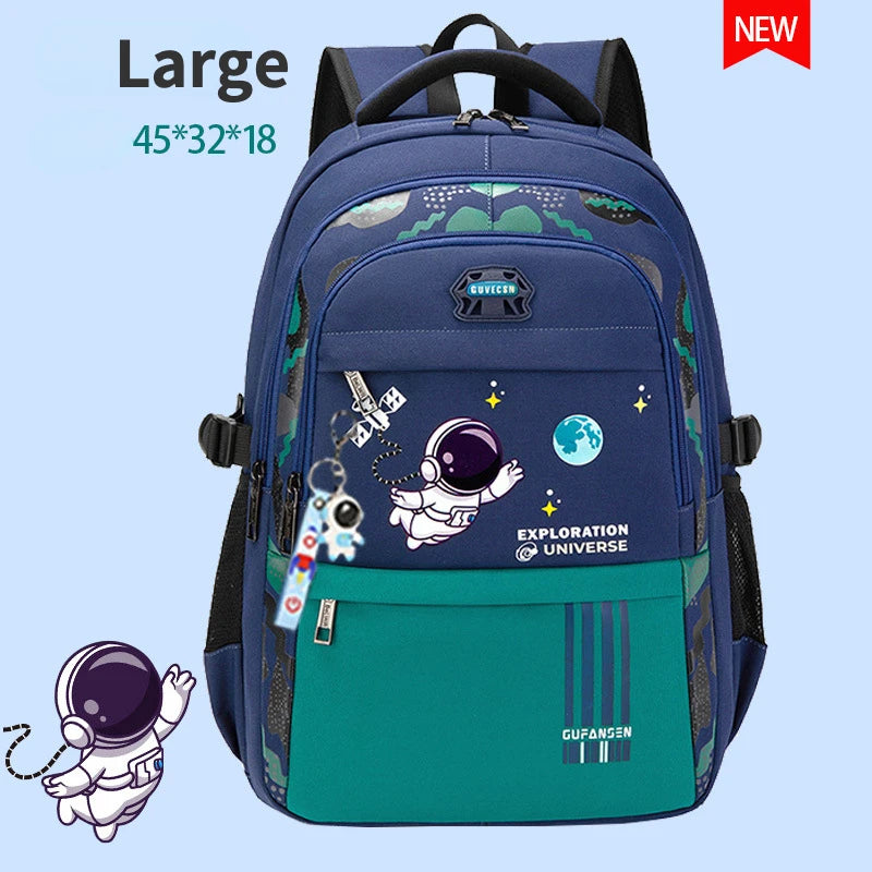 Kids Backpack School Bags Boys Orthopedic Waterproof Primary Schoolbag Book Bag