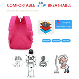 Kids Backpack 3D Cartoon Animal Printing Bookbag Waterproof Back Pack