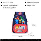 Kids Backpack 3D Cartoon Animal Printing Bookbag Waterproof Back Pack