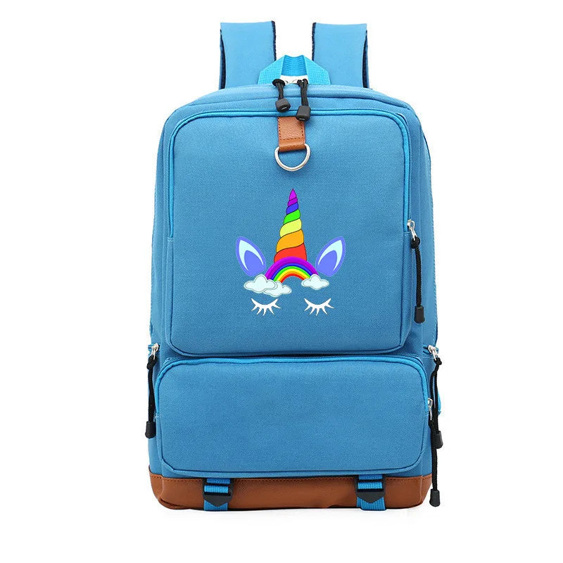 Unicorn Kids Backpack Waterproof Bagpack School Bag For Teenagers