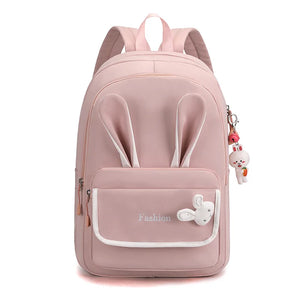 Kids Rabbit Backpack for Girls School Book Bag Waterproof Lightweight