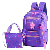 Kids Orthopedic Backpack School Bags Teenager Girls Printing 3pcs/Set Rucksack