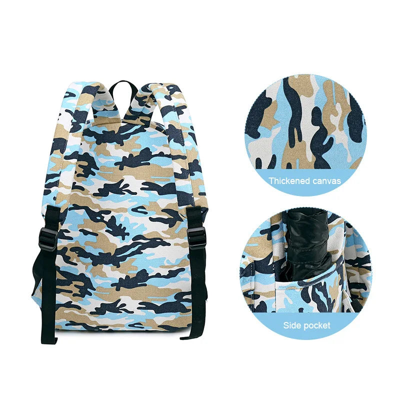Kids School Backpack Camouflage Daypack Christmas Gifts Boys Girls