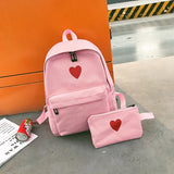Girls Canvas Backpack Student Bags Travel Bags Lightweight School Bags