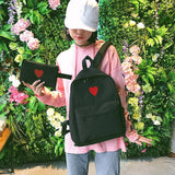Girls Canvas Backpack Student Bags Travel Bags Lightweight School Bags