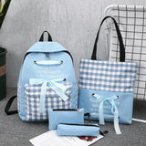 Girls Waterproof Oxford Backpack Large Capacity School Bag