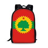 Kids School Bags for Girls Boys Flag Of The Oromo Print Children Backpacks