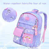 Cartoon Clouds Backpack Girl Waterproof Book Bag