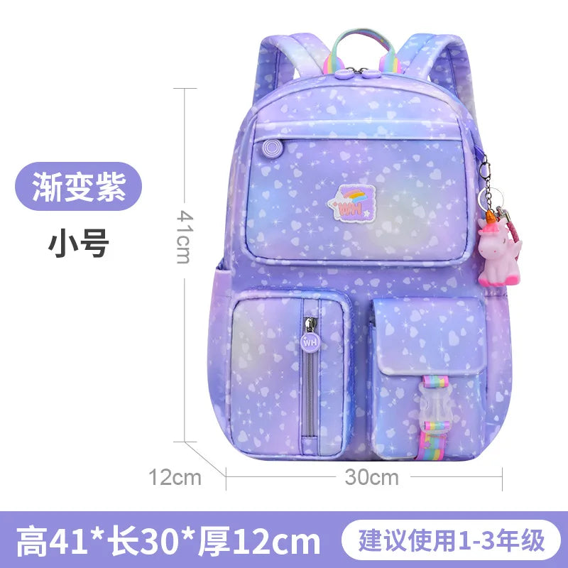 Girls School Backpack Waterproof Primary School Bags Student Knapsack