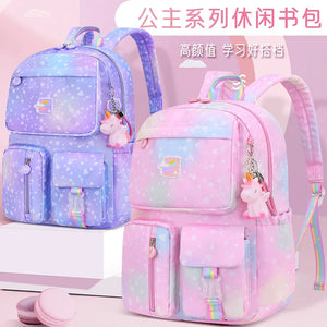 Girls School Backpack Waterproof Primary School Bags Student Knapsack