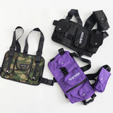 Kids Tactical Shoulder Bag Chest Rig Hip Hop Streetwear Waist Packs