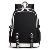 Kids Unisex USB Nylon Backpack Student School Bag