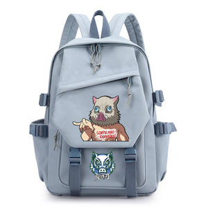 Kimetsu No Yaiba Backpack Funny Inosuke Student Bag Light School Bag