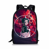 Kimetsu No Yaiba Element Printing Pattern School Backpacks for Teenager