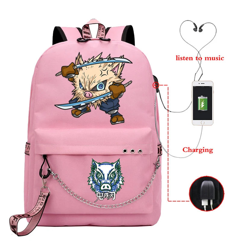 Kimetsu No Yaiba Inosuke Anti-theft Backpack
