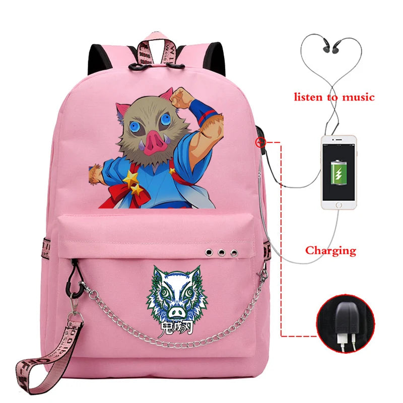 Kimetsu No Yaiba Inosuke Anti-theft Backpack
