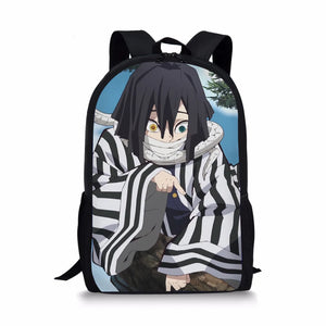 Kimetsu No Yaiba Print Backpack Casual Children's Knapsack
