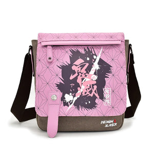 Demon Slayer Tanjirou Nezuko Zenitsu Giyuu Canvas Crossbody Bag