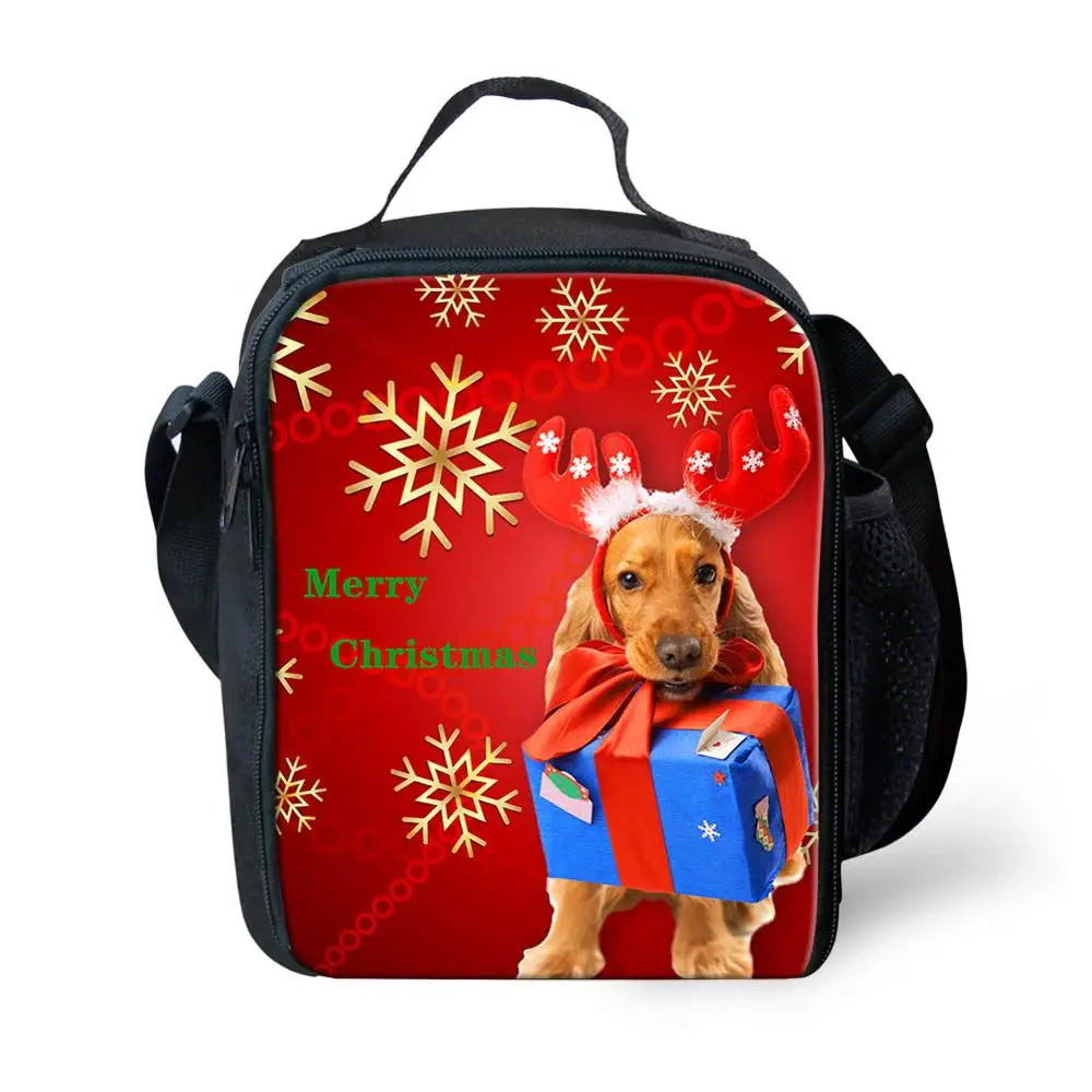 Christmas Printing Kindergarten School Bag for Girls