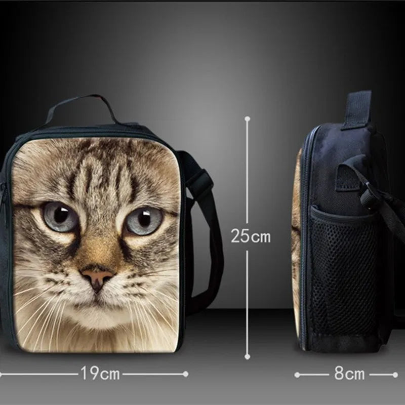 Kindergarten Bag Nursery School Bags for Girl Meal Christmas Printing