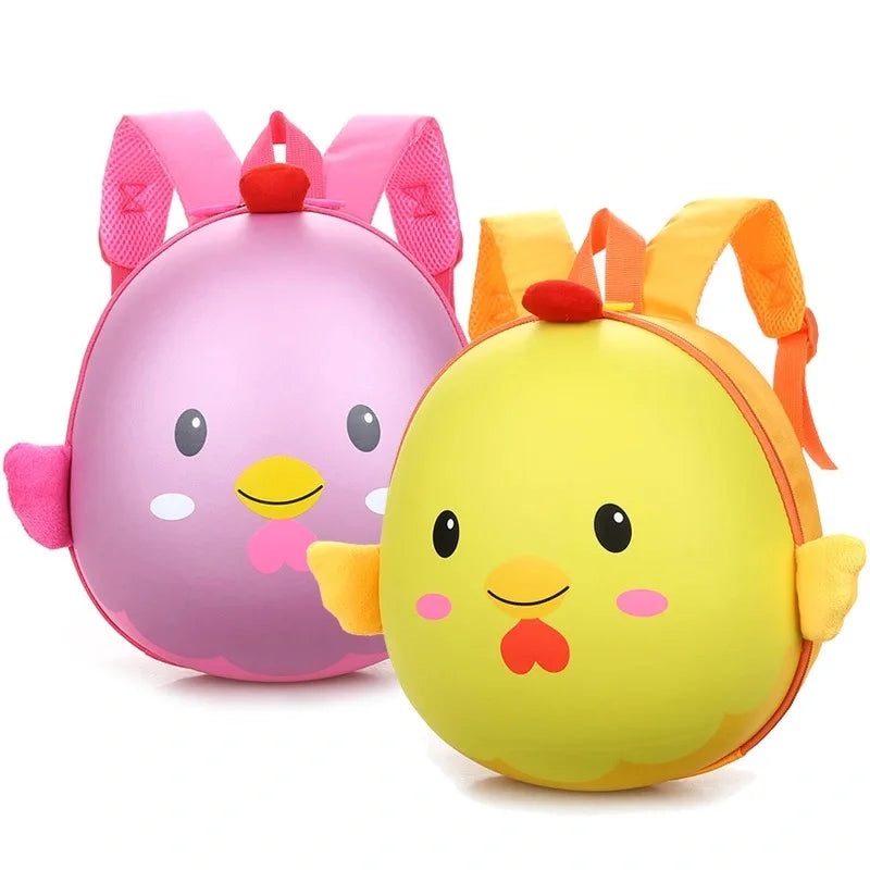 Kindergarten School Bag Boys Girls 3D Eggshell Baby Backpack Children School Bag