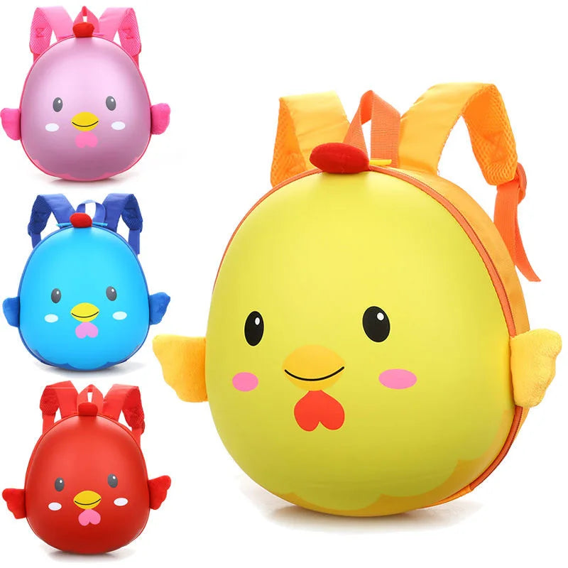 Kindergarten School Bag Boys Girls 3D Eggshell Baby Backpack Children School Bag