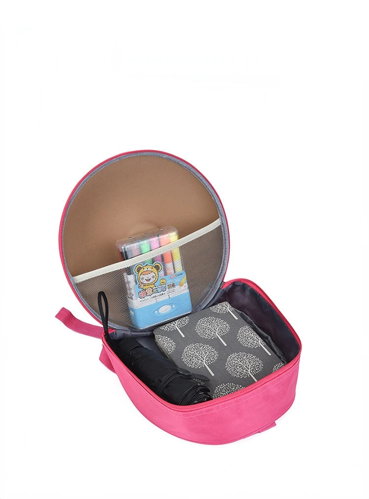Kids Rainbow Donut Car Tyre Shape Backpack Mini Wheel Bag