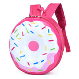 Kids Rainbow Donut Car Tyre Shape Backpack Mini Wheel Bag