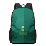 Saudi Arabia Flag 3D Print School Backpack for Boys Girls Teenager Kids Book Bag