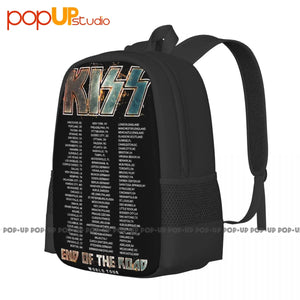 Kiss End Of The Road Tour Preorder Backpack - Large Capacity Vintage Style