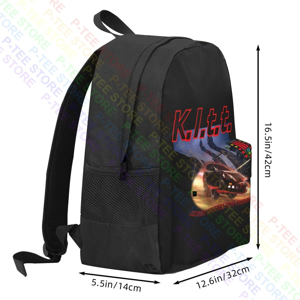 Knight Rider Symbol Car Large Capacity Backpack