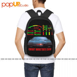 Knight Rider Kitt Dashboard Backpack Large Capacity School Style Sports Bag