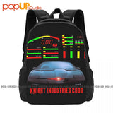 Knight Rider Kitt Dashboard Backpack Large Capacity School Style Sports Bag