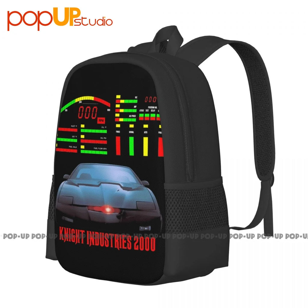Knight Rider Kitt Dashboard Backpack Large Capacity School Style Sports Bag