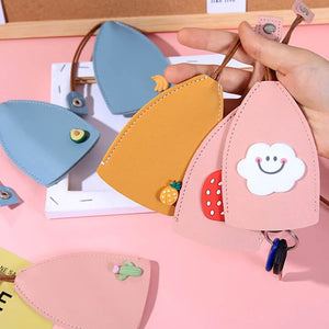Korea Cartoon Unisex Key Wallet PU Leather Key Bag