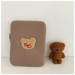 Cartoon Bear Laptop Case Bag for iPad Pro 9.7 10.8 11 Inch